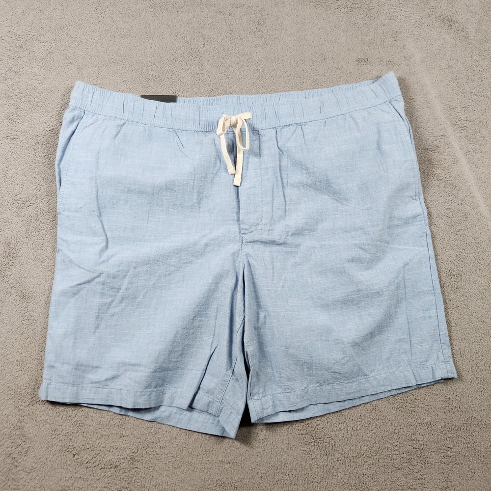 Banana Republic Deck Shorts Mens size XL Blue 8 Inch Inseam Cotton Drawstring